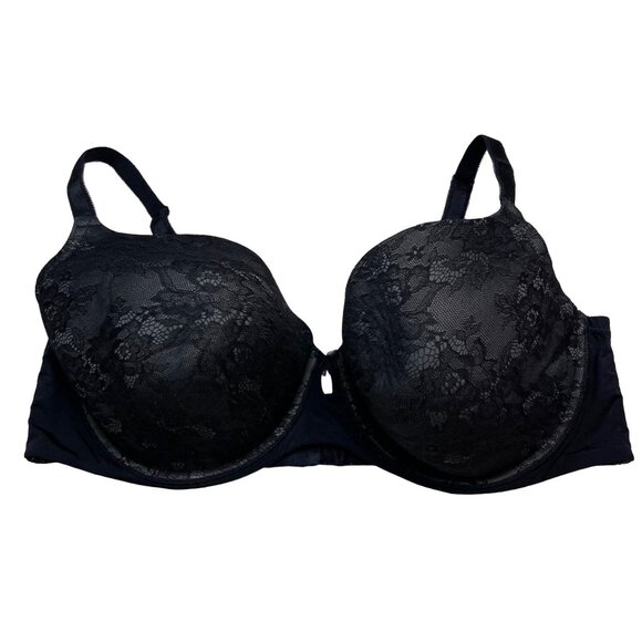 Torrid 40DD Black Lightly Lined Smooth Lace Bra Underwire 11328660 Intimates - Picture 16 of 16